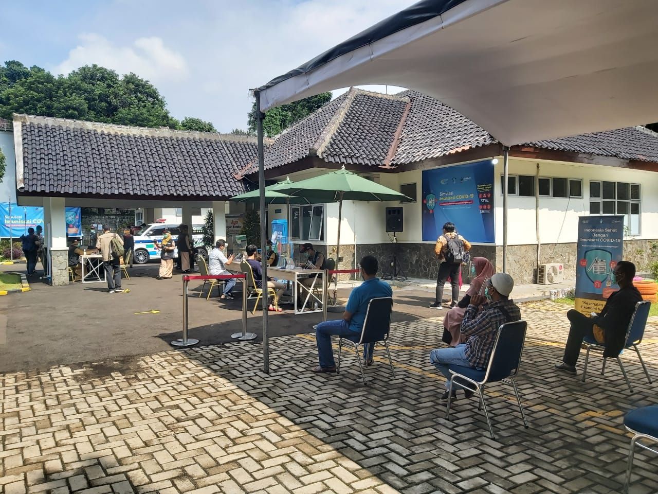 Proses pelaksanaan program simulasi COVID-19 di Puskesmas Tanah Sareal, Kota Bogor yang sempat ditinjau Presiden Jokowi, Rabu 18 November 2020.*