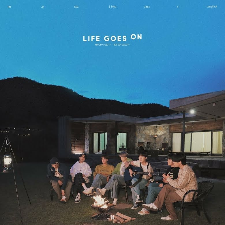 Foto BTS dalam lagu ‘Life Goes On’.