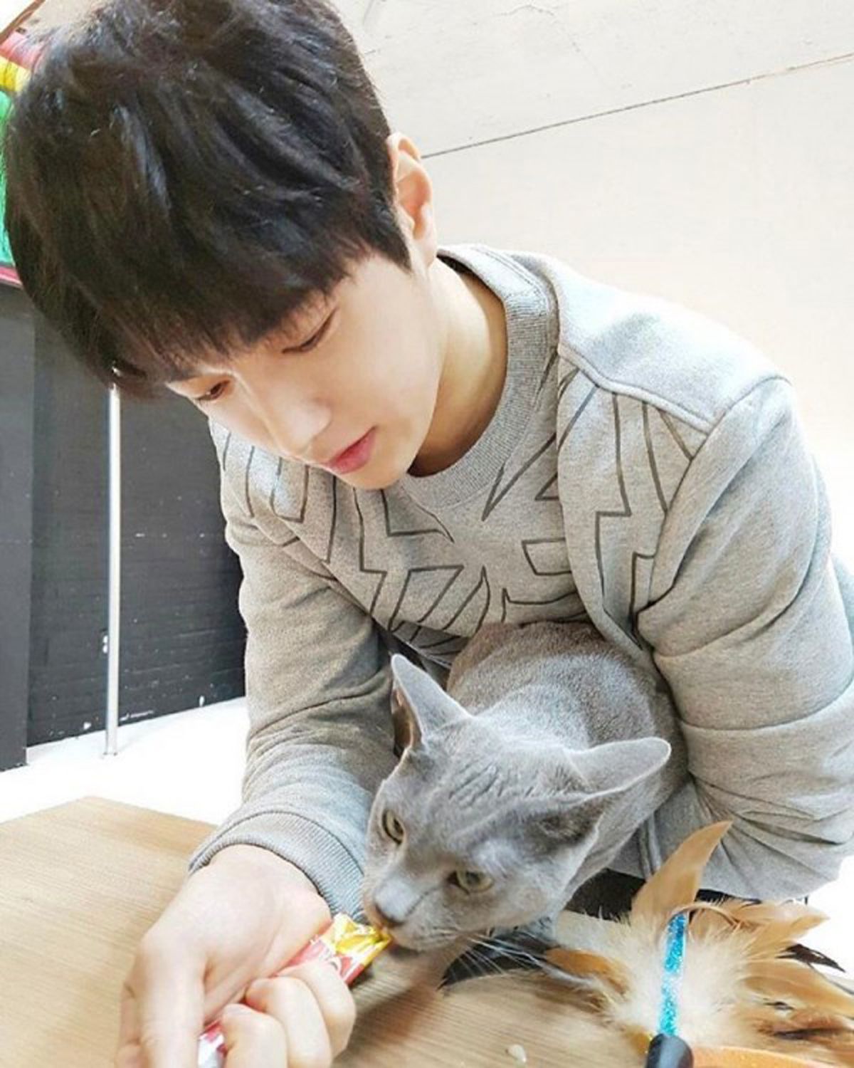 Aktor Gateng Kim Myung Soo dan kucing kesayangannya Byul