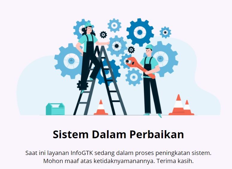 Situs info.gtk.kemdikbud.go.id sedang dalam perbaikan.