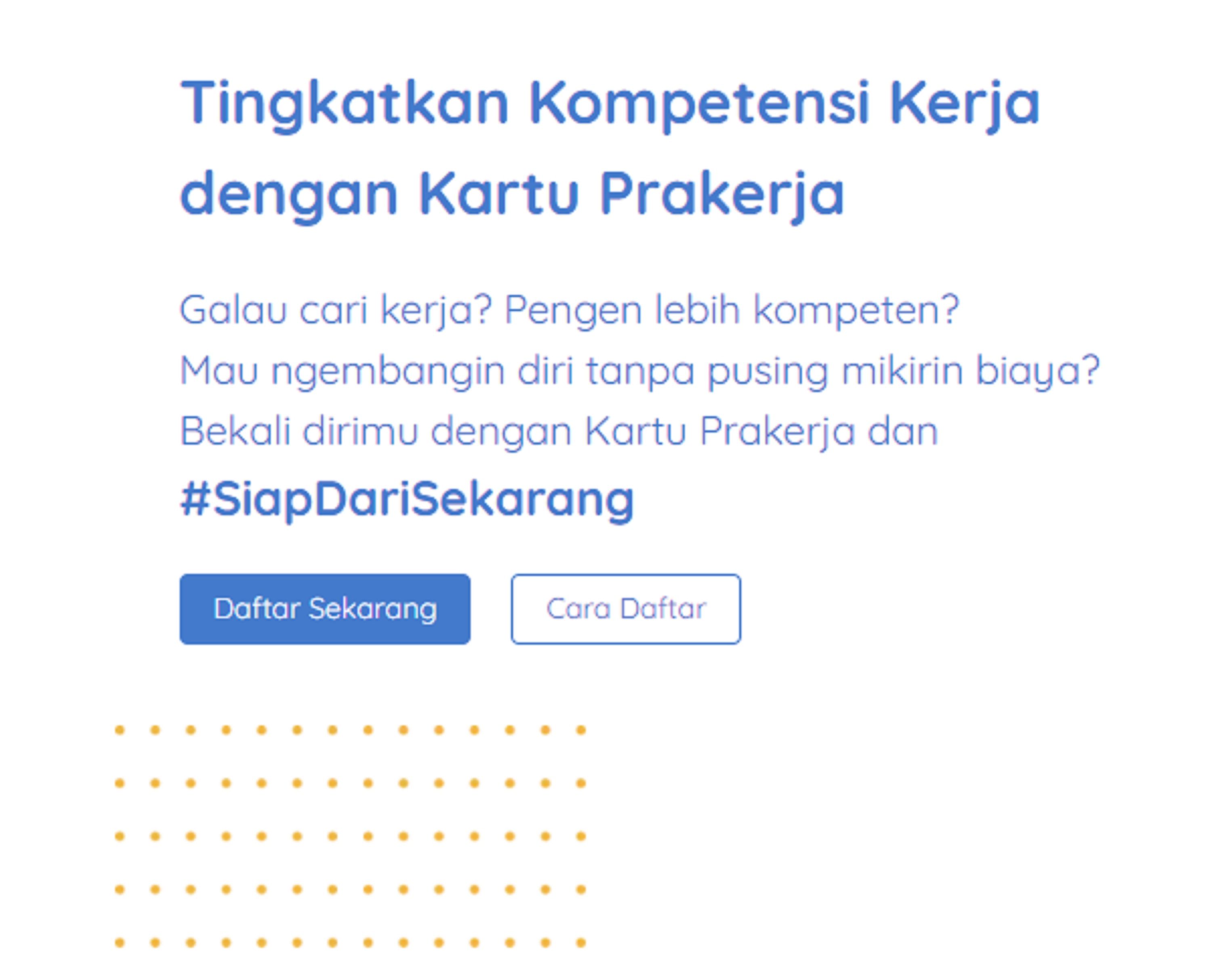 Pendaftaran Kartu Prakerja Gelombang Terbaru Dilanjut Tahun 2021 Segera Login Www Prakerja Go Id Portal Kudus