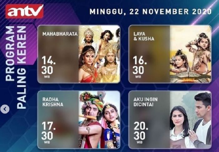 Jadwal Acara Antv Hari Ini Minggu 22 November 2020 Ada Shehrazat Radha Krishna Inayah Purwakarta News