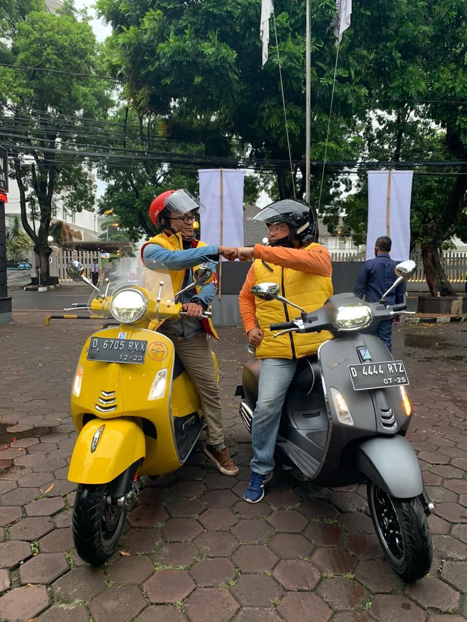 Komunitas VESPA ULIN, jadi wadah baru pecinta ciry riding motor matic sekaligus promosi wisata  Jawa Barat