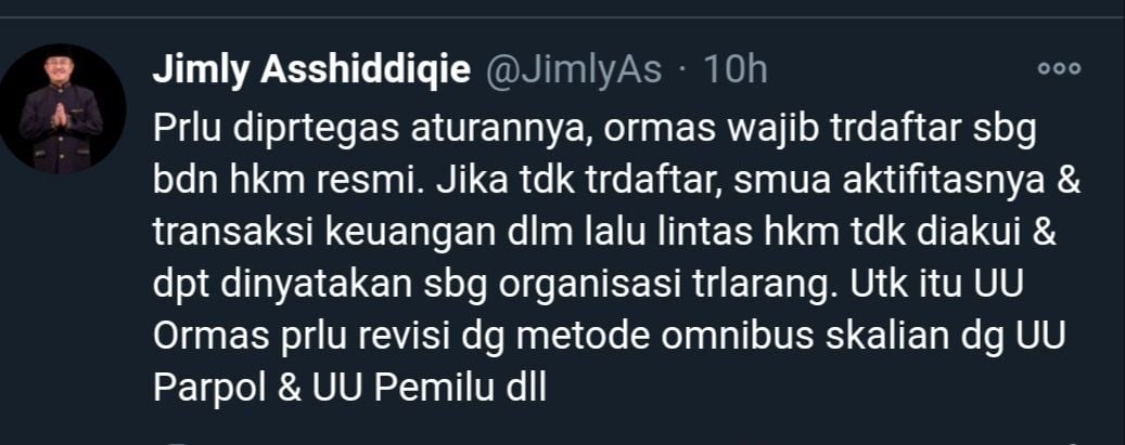 capture cuitan Jilmy Asshiddiqie
