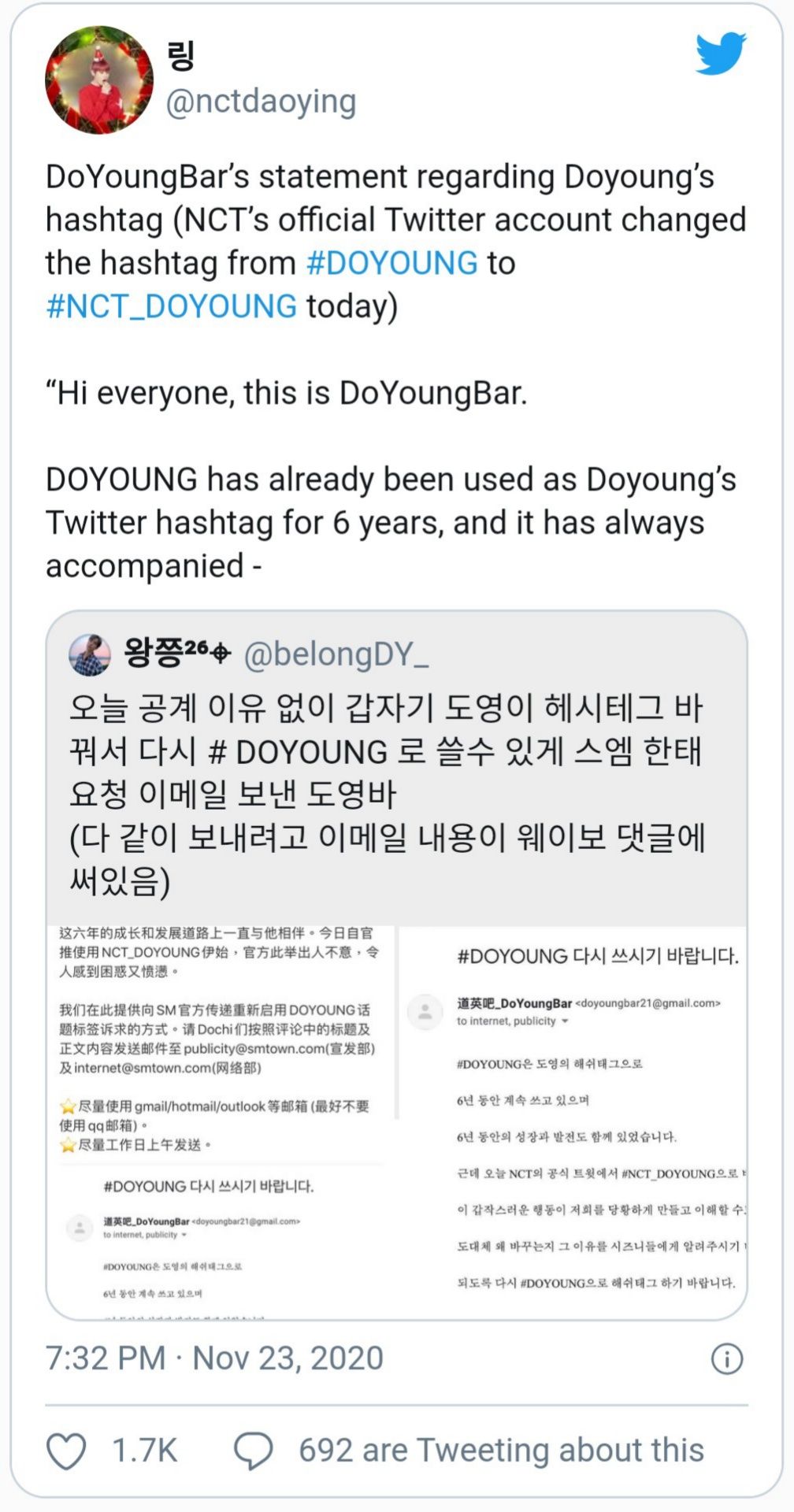 Penggemar NCT dan TREASURE Berdebat di Twitter Gara-gara Tagar Doyoung?