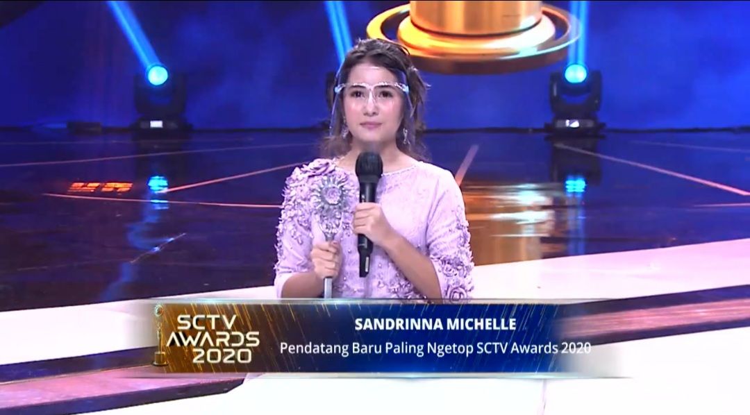 Sandrinna Michelle terpilih sebagai Pendatang Baru Paling Ngetop SCTV Awards 2020.