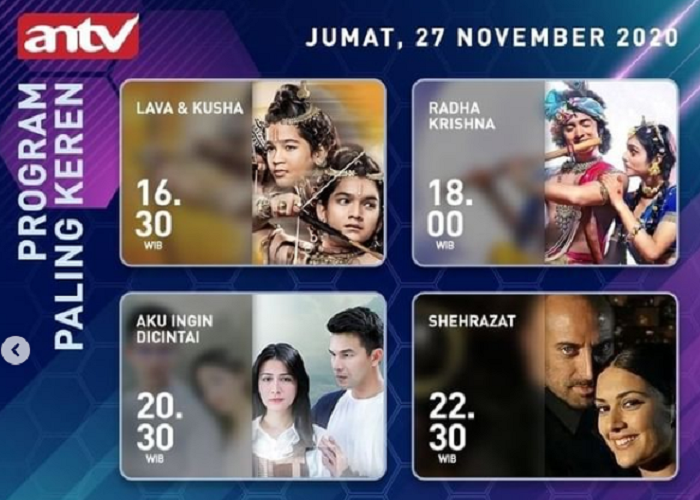 Jadwal Acara Antv Hari Ini Jumat 27 November 2020 Ada Jodha Akbar Lava Kusha Shehrazat Purwakarta News