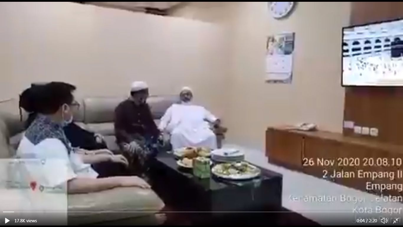 Beredar video diduga Habib Rizieq sedang berada di ruang rawat inap RS UMMI Bogor