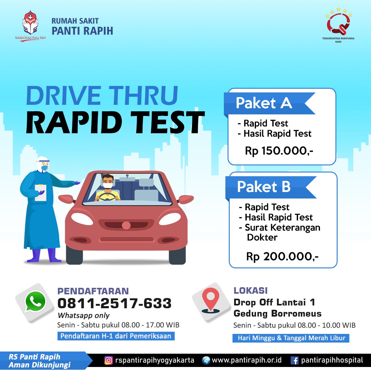 Rapid Test RS Panti Rapih Yogyakarta