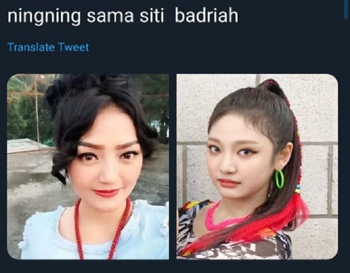 Siti Badriah dan Ningning aespa, benarkah mereka mirip?