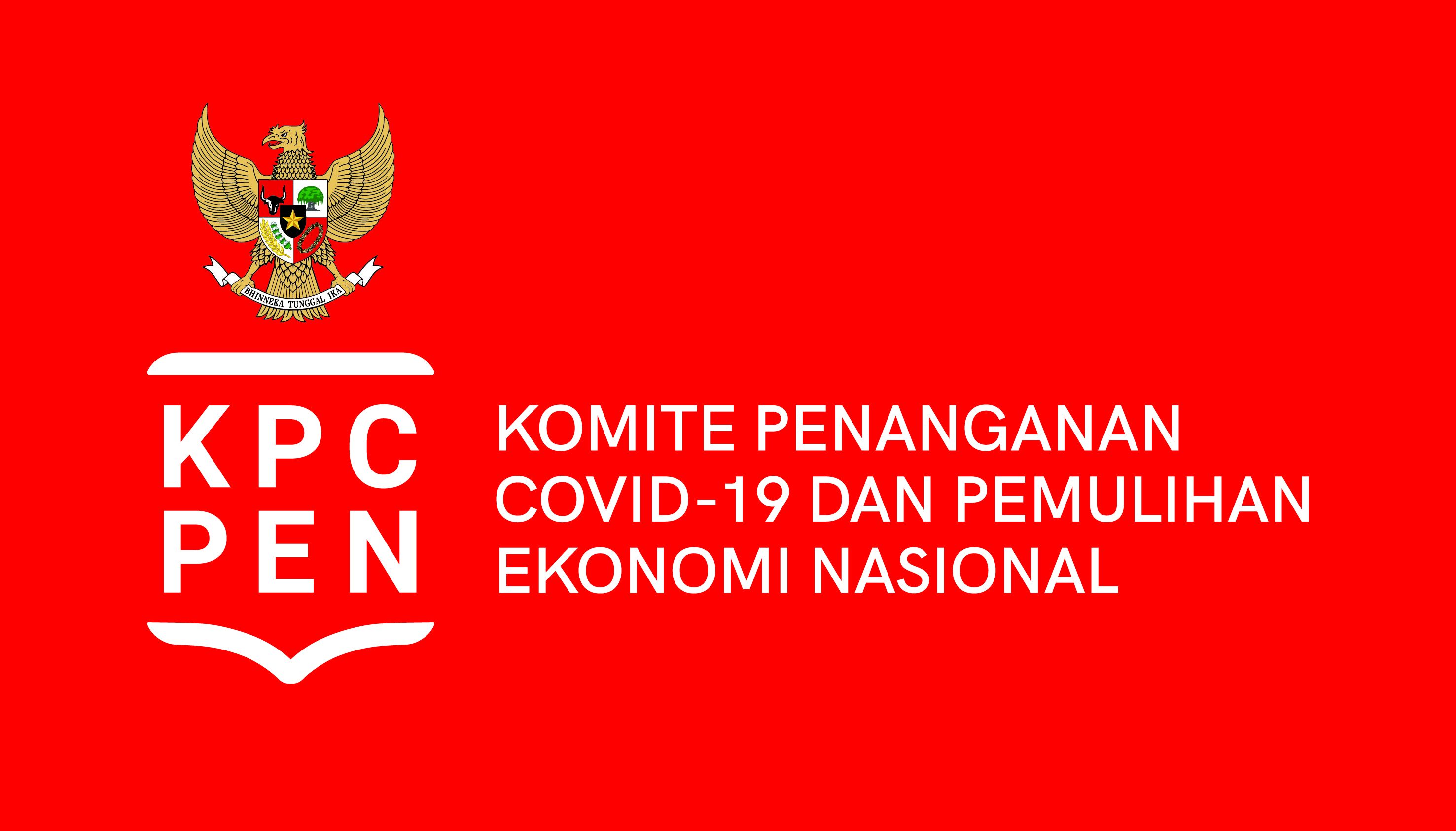 Logo Komite Penanganan COVID-19 dan Pemulihan Ekonomi Nasional (KPCPEN). 
