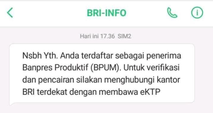 Cek HP Sekarang! Bisa Terima BLT UMKM 2021 atau BPUM Jika ...