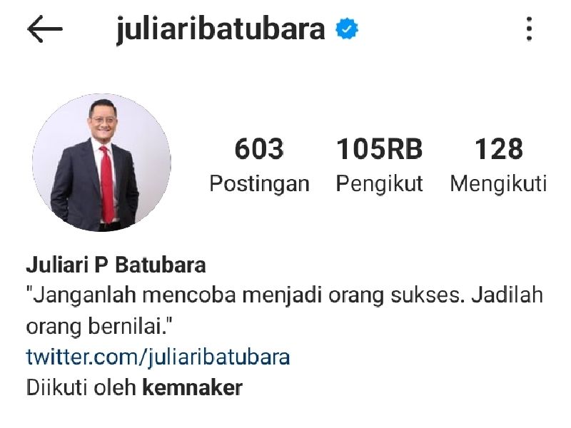 Tangkapan layar - moto Menteri Sosial Juliari P Batubara yang ditetapkan tersangka dalam dugaan suap dana bansos covid-19.