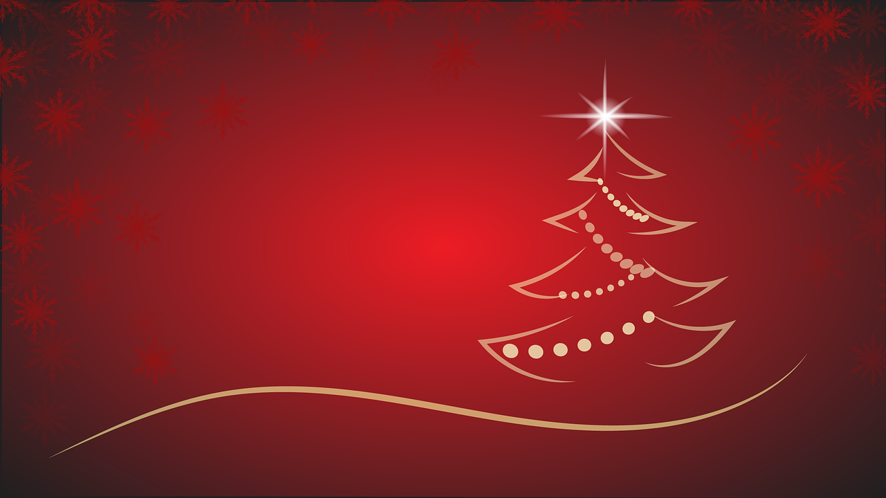 Natal, Pohon Natal, Latar Belakang, Merah, Putih Natal Pohon Natal Latar Belakang Merah Putih