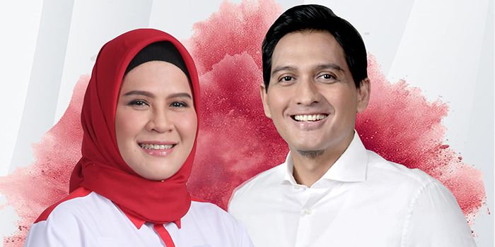 Pasangan Nina Agustina- Lucky Hakim calon Bupati-Wakil Bupati Indramayu