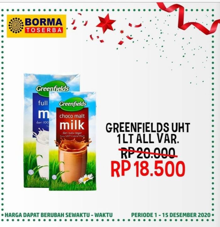 Weekly promo (1-15 Desember 2020)