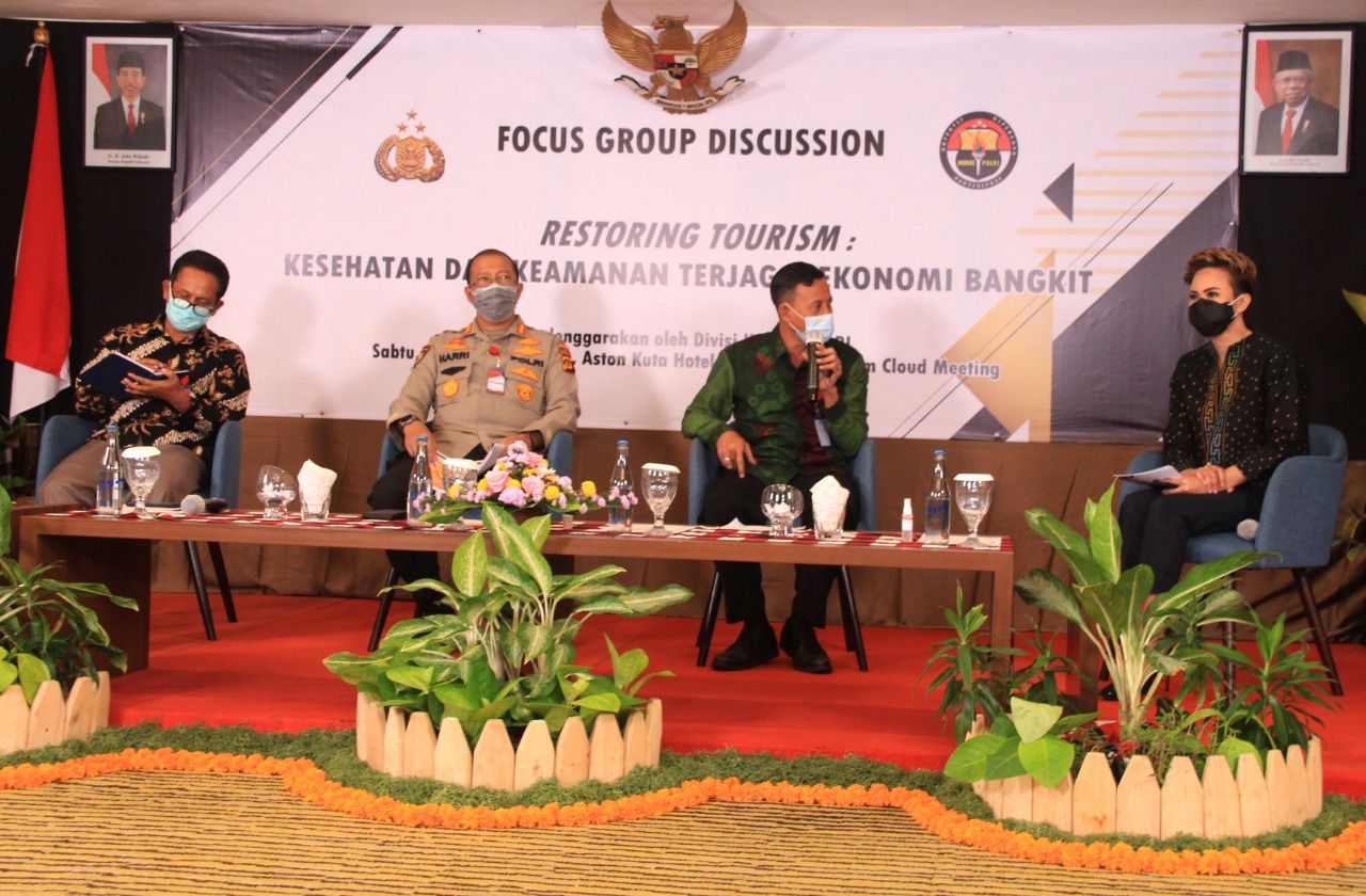Acara  Focus Group Discussion (FGD) TA 2020 di Aston Kuta Hotel & Residence,  Kuta Badung, Bali Sabtu 12 Desember 2020 yang digelar Divisi Humas Polri 