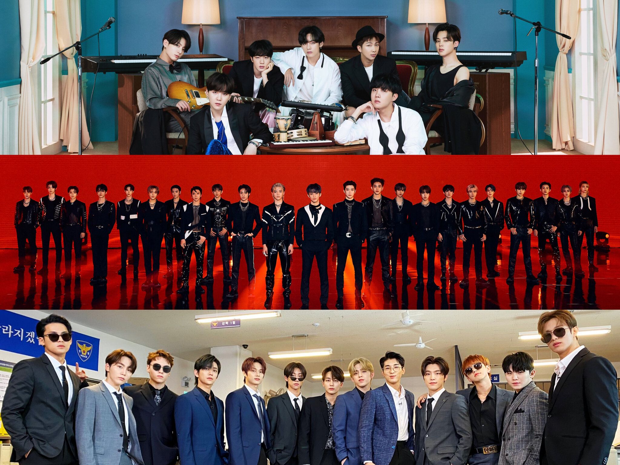 BTS, NCT, SEVENTEEN, Masuk 3 Besar Grup KPop Pria ...