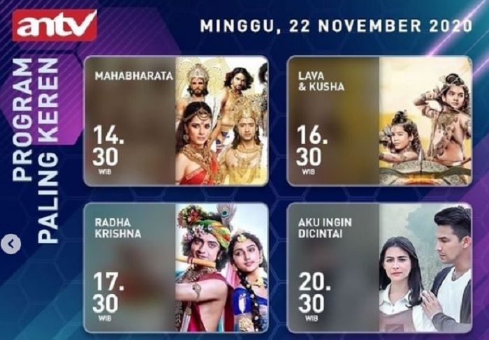 Jadwal Acara Antv Hari Ini Selasa 15 Desember 2020 Ada Chandra Nandini Jodha Akbar Radha Krishna Purwakarta News