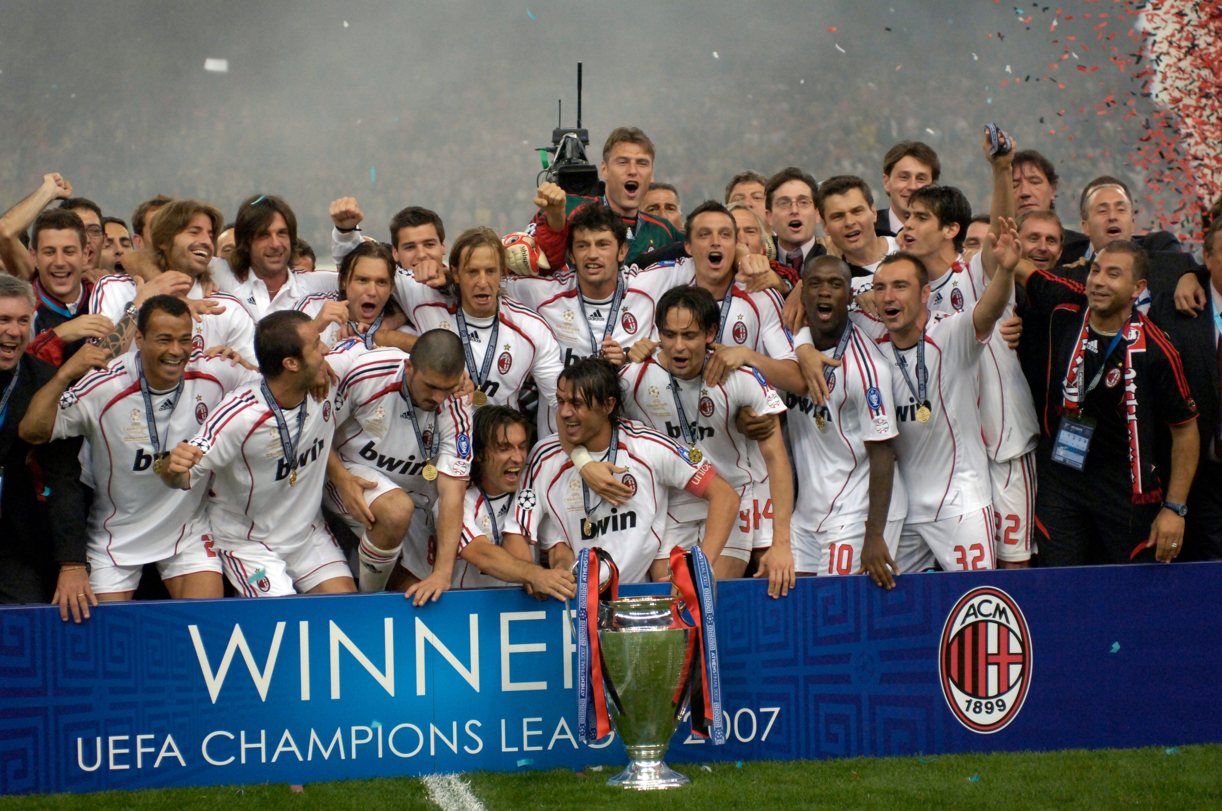 AC Milan saat menjuarai Liga Champions tahun 2007
