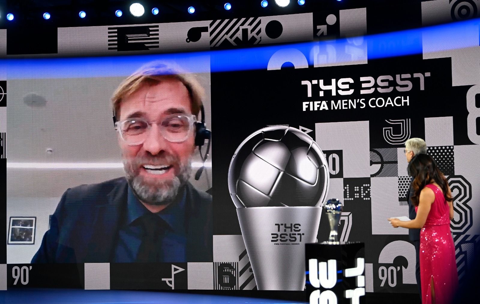 Jurgen Klopp dalam penganugerahan Pelatih Terbaik FIFA