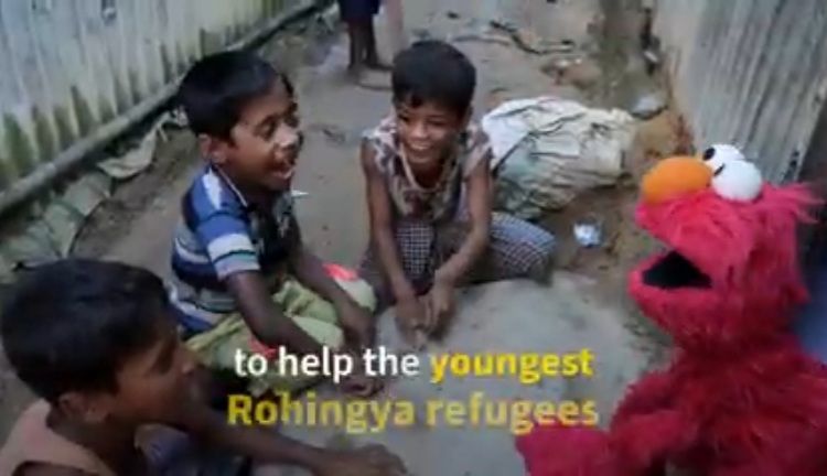 Sesame Street Muppets Rohingya di Pengungsian