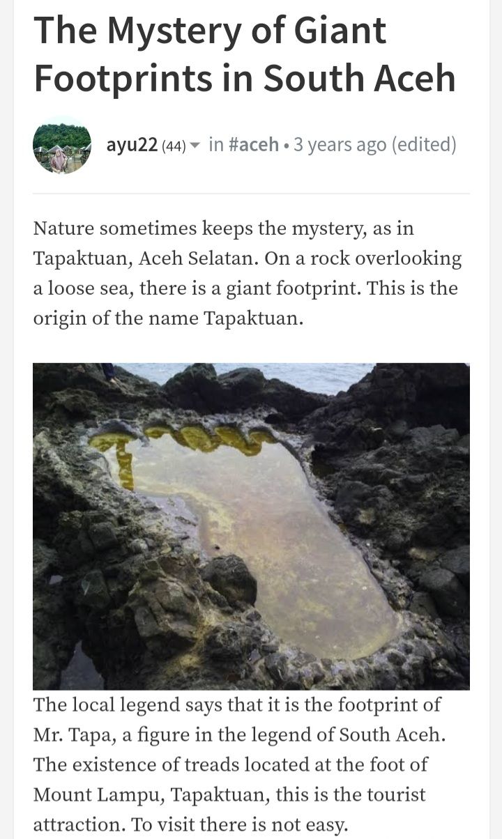 Objek wisata Tapaktuan/Tangkapan layar/steemit.com