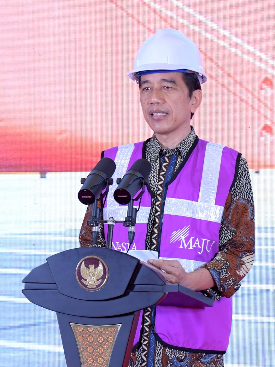 Presiden Joko Widodo lakukan peresmian pelabuhan internasional patimban