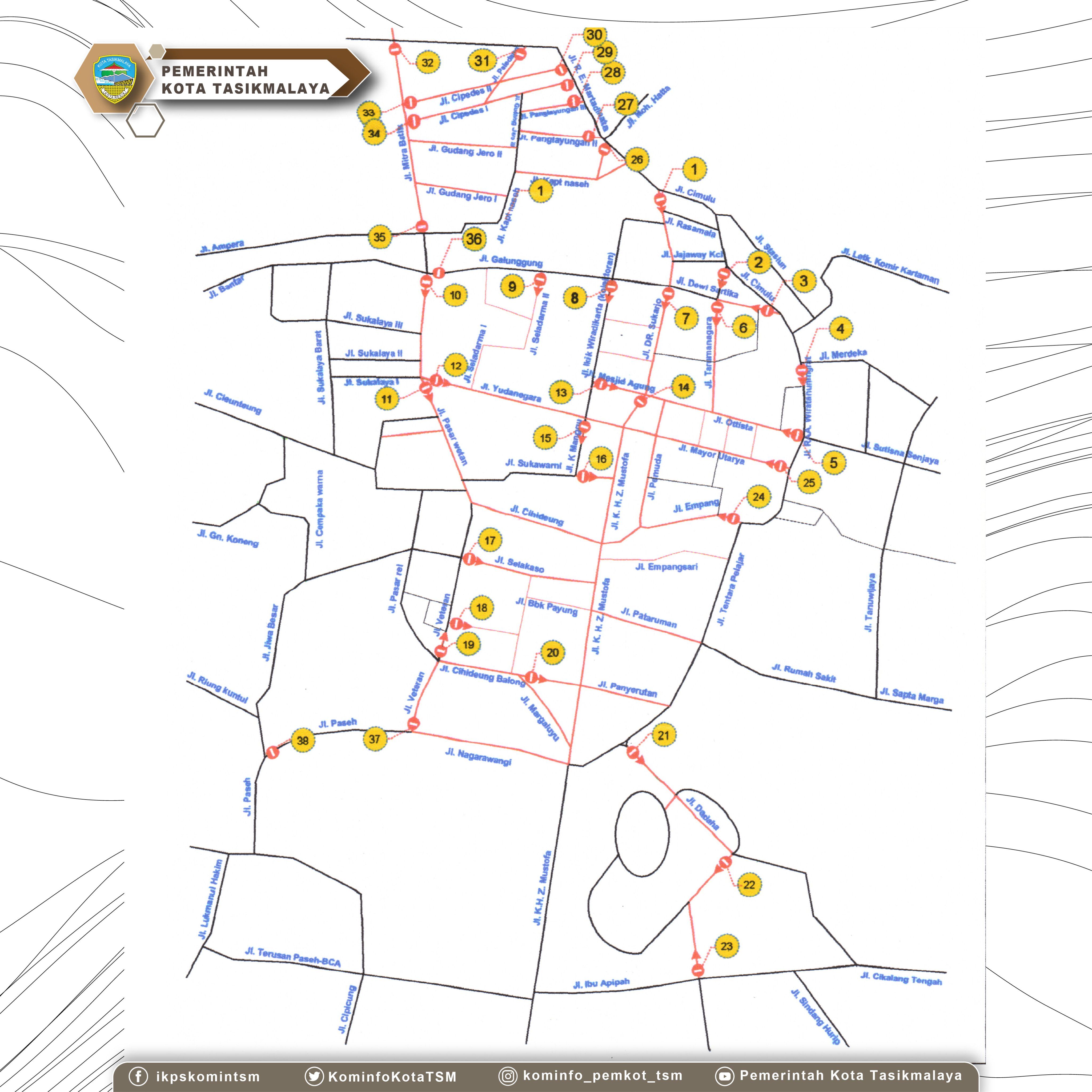 Jelang Malam Tahun Baru, 38 Ruas Jalan di Kota Tasikmalaya ...