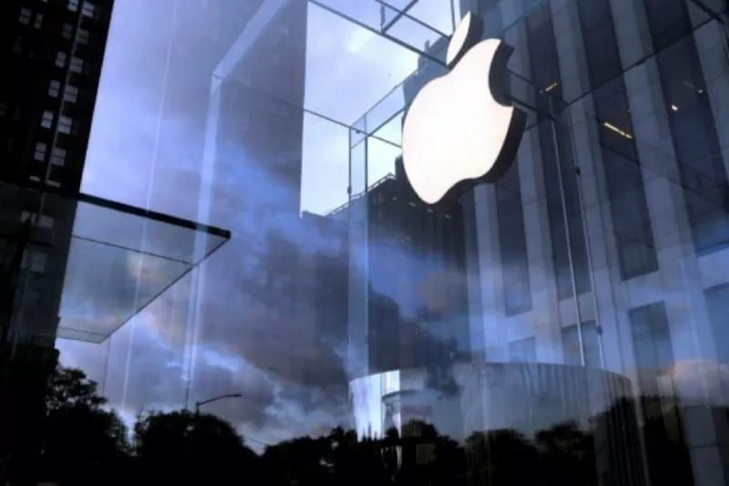 Logo Apple di Apple Store, New York
