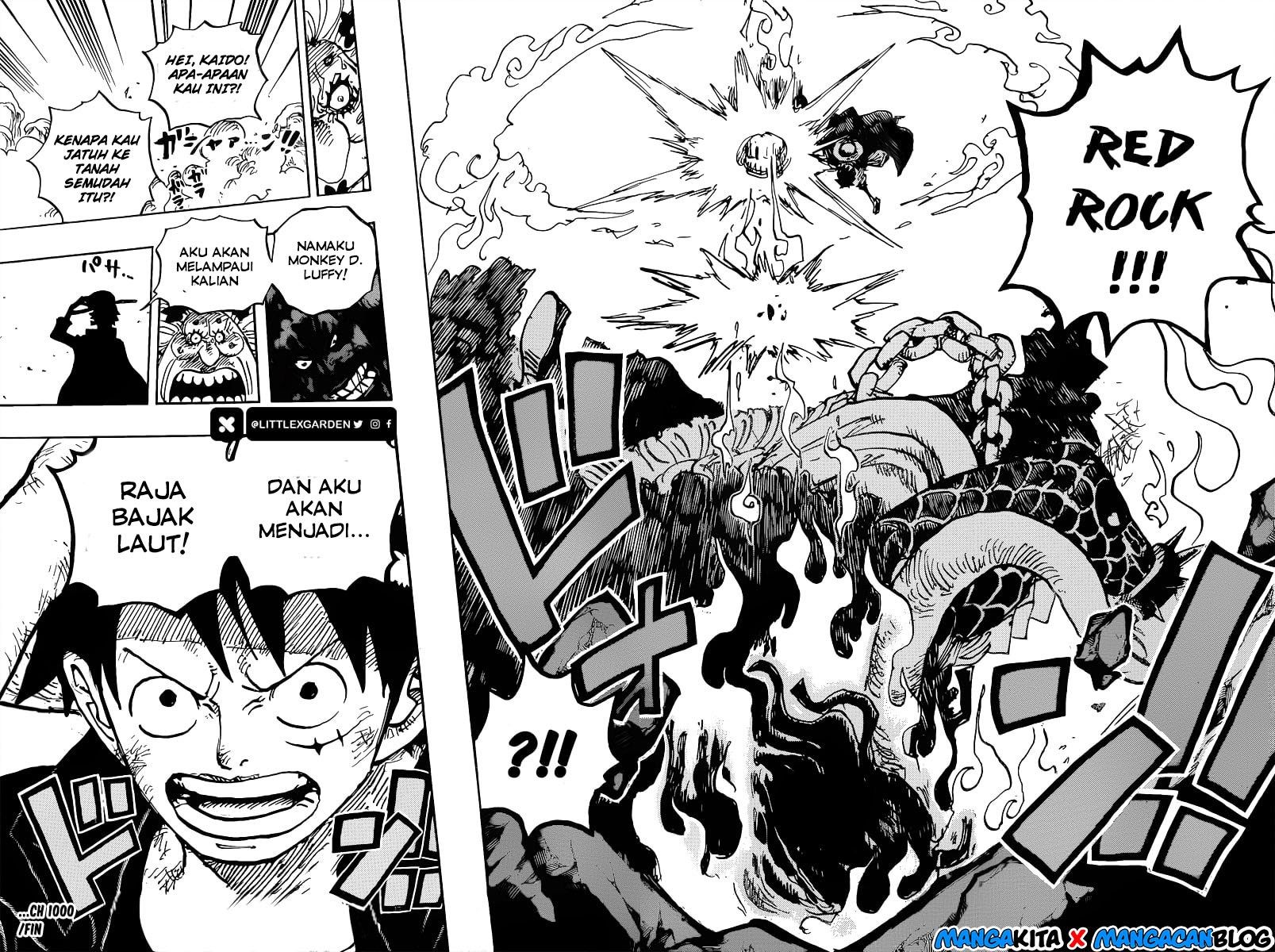 Link Baca Komik Manga One Piece Chapter Bahasa Indonesia Gratis Luffy Hajar Kaido