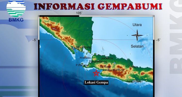 Gempa Magnitudo 4 3 Guncang Banten Malam Ini Terasa Sampai Sukabumi Prfm News