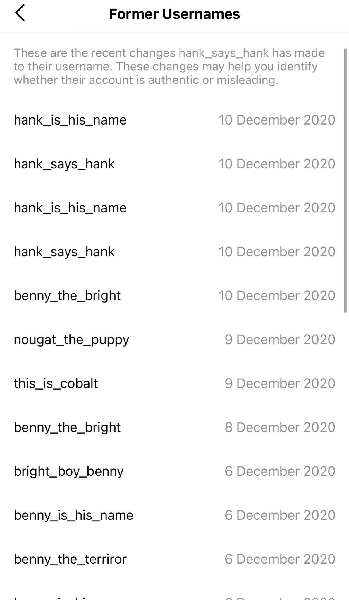 Pengaturan Instagram Hank anjing milik Rosé BLACKPINK