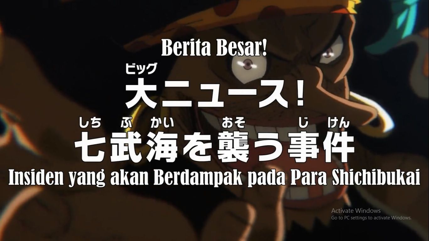 Link Streaming Gratis One Piece Episode 957 Berita Besar Pembubaran Shichibukai Mapay Bandung