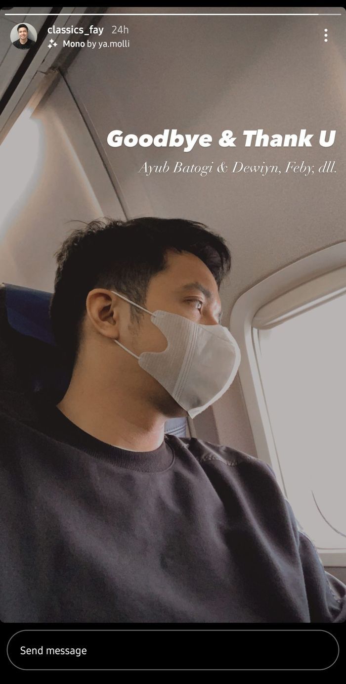 Tangkap Layar Tim Berita Subang - Instagram Story Faisal Rahman