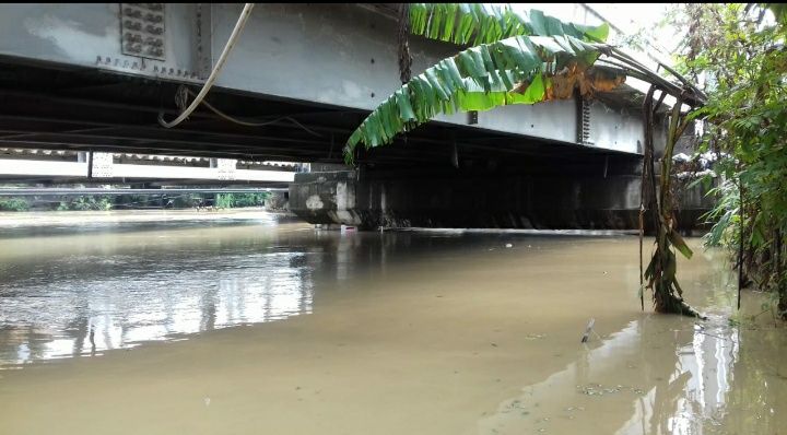 Penampakan banjir di Pamanukan Sabtu, 9 Januari 2021