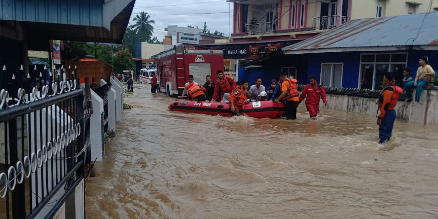 Ilustrasi, Hujan Tak Kunjung Reda, Banjir di Kalimantan Selatan Semakin Parah