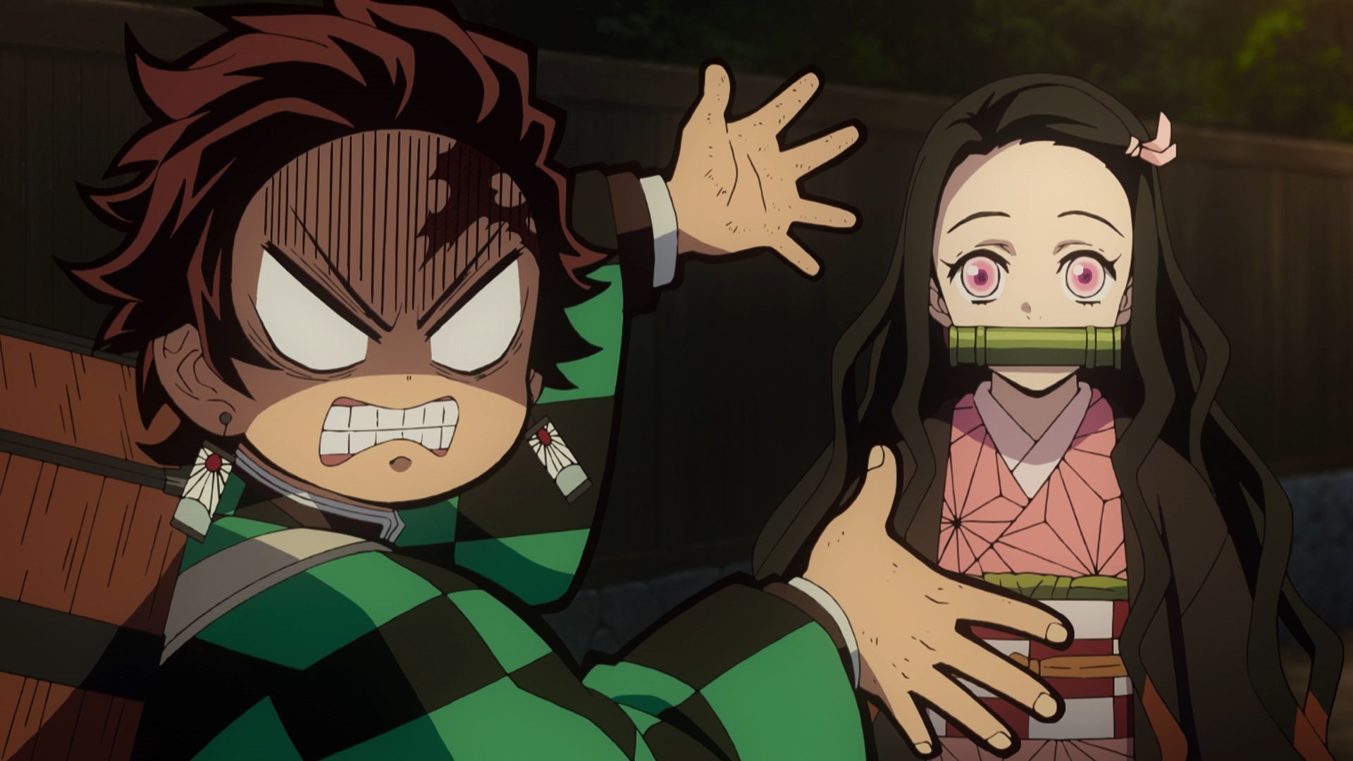 Tanjiro bersama adiknya Nezuko, via Demon Slayer season 1 episode 8 /Twitte...