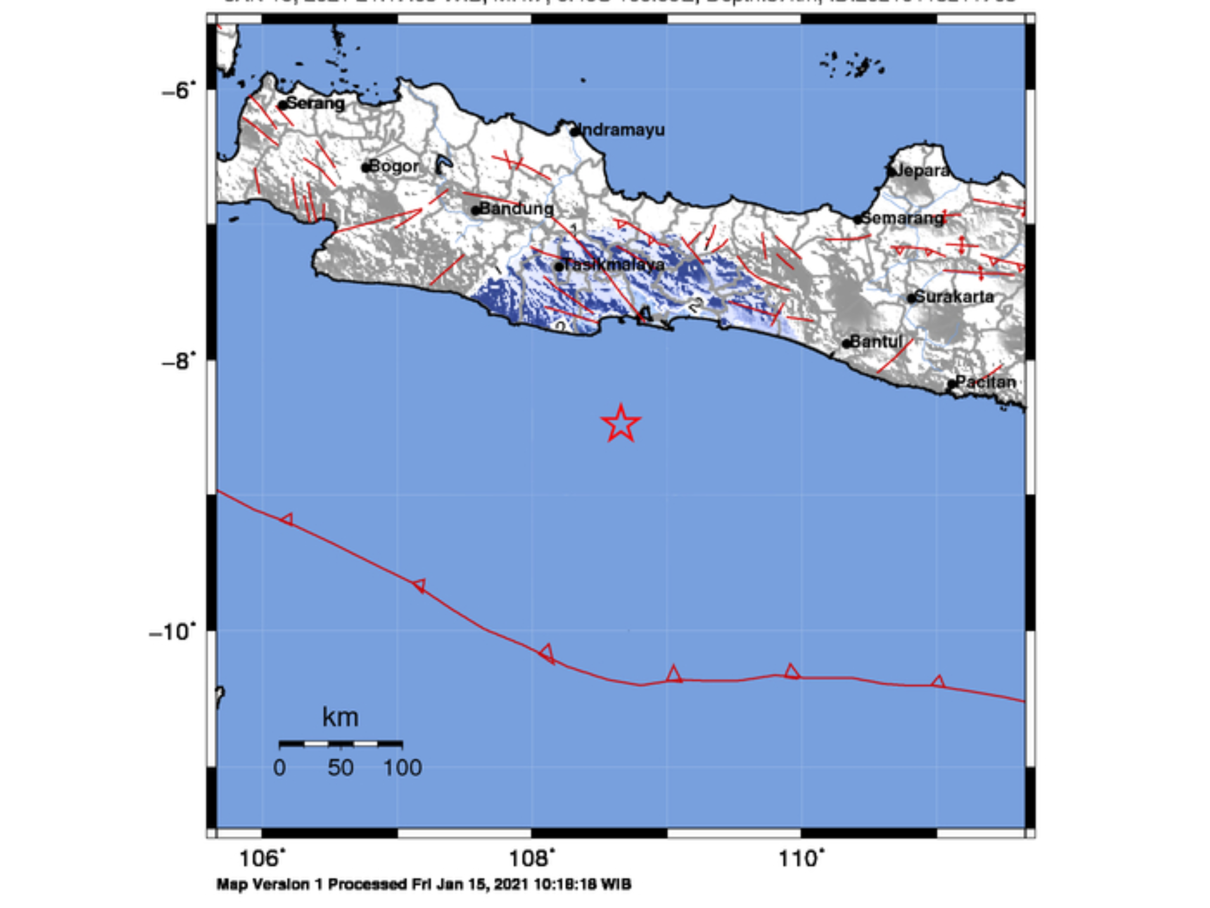 BMKG: Gempa Magnitudo 4.7 Guncang Pangandaran Hari Ini ...