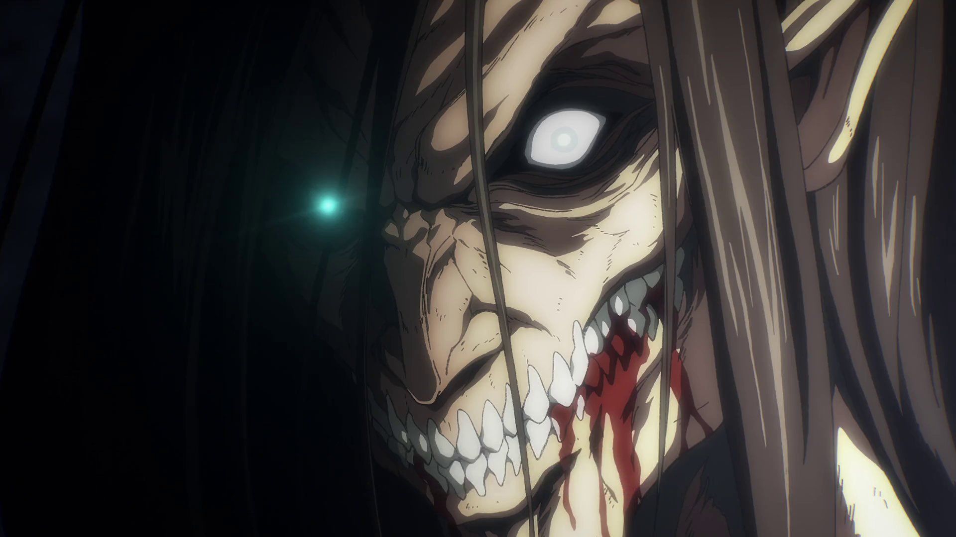 The Attack Titan (進撃の巨人 Shingeki no Kyojin), Eren Yeager via Attack on Titan Season 4 episode 5