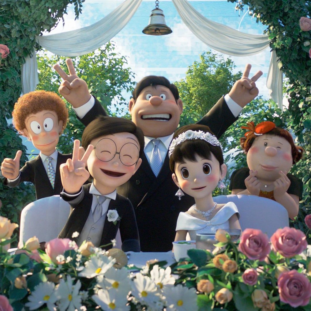 Nobita menikah dengan Shizuka di flm Stand by Me Doraemon 2