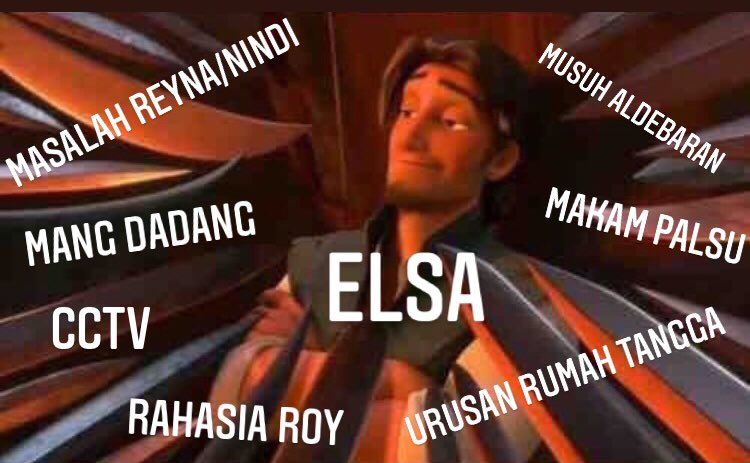 Meme Elsa Penuh Masalah
