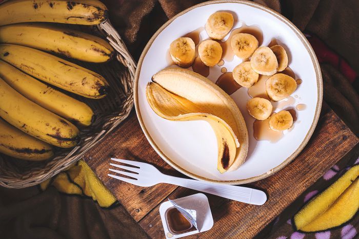 Ilustrasi buah pisang, makanan bergizi yang ada di sekitar kita. 