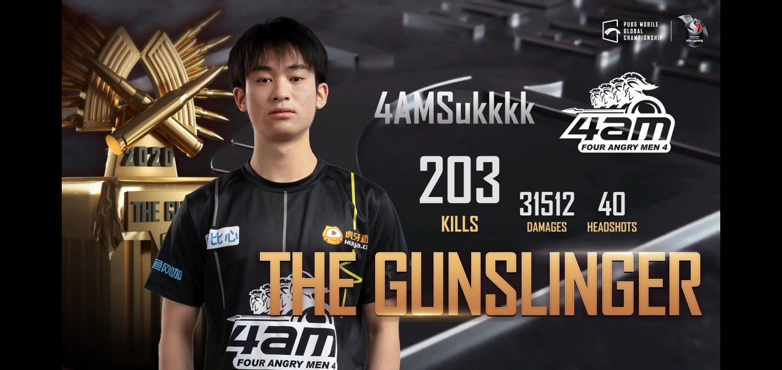 Choi Suk dari tim 4AM meraih titel Gunslinger di Turnamen PMGC 2020