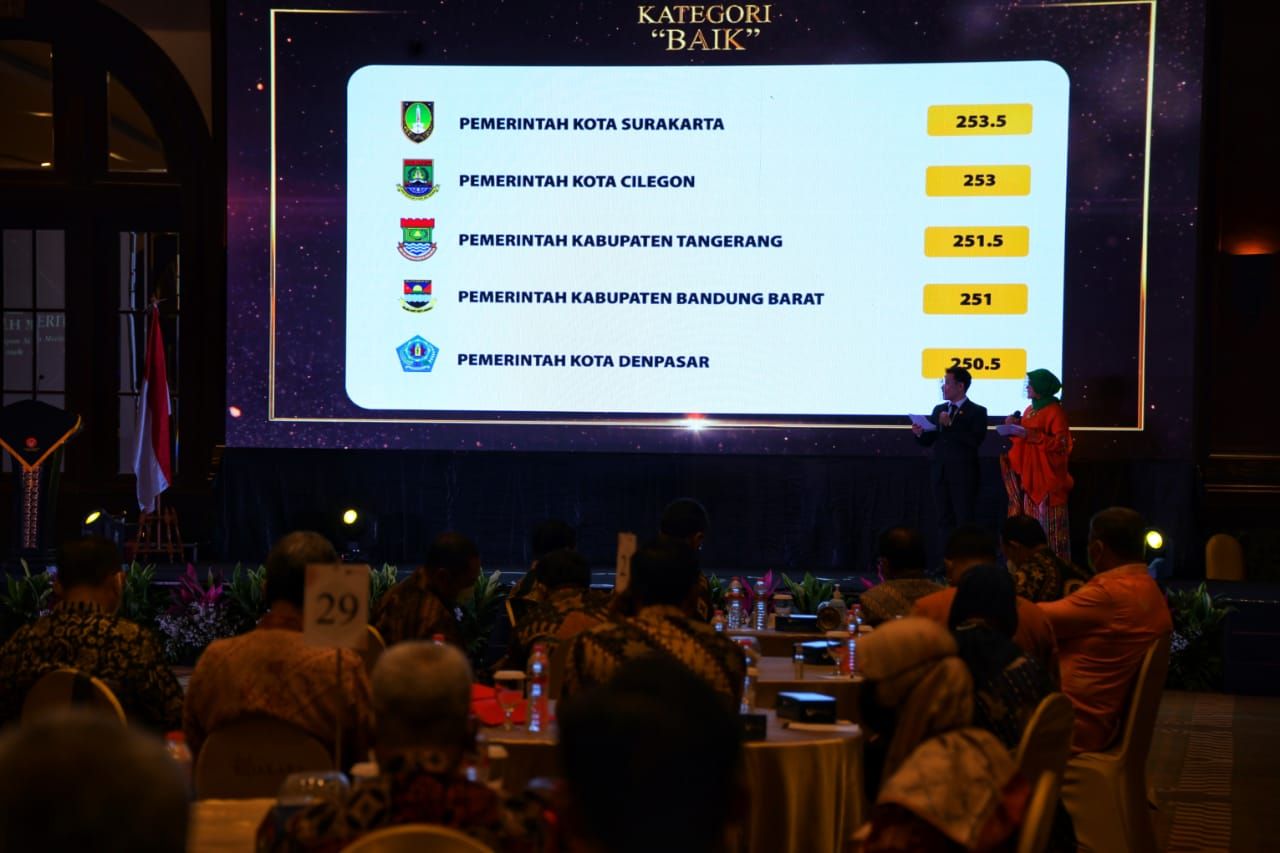 Bupati Bandung Barat H. Aa Umbara Sutisna S.IP menerima Anugrah Meritokrasi di Jakarta, Kamis 28 Januari 2021.