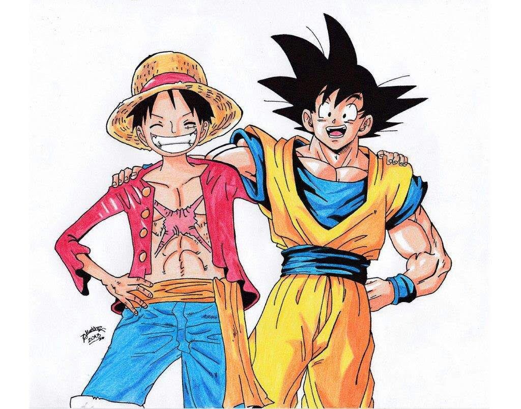 Luffy dan Goku.