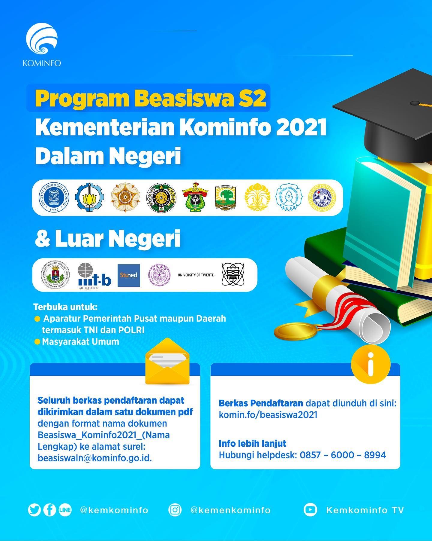 Kembali Dibuka, Program Beasiswa S2 Kemenkominfo 2021, Simak Persyaratannya - Ringtimes Bali