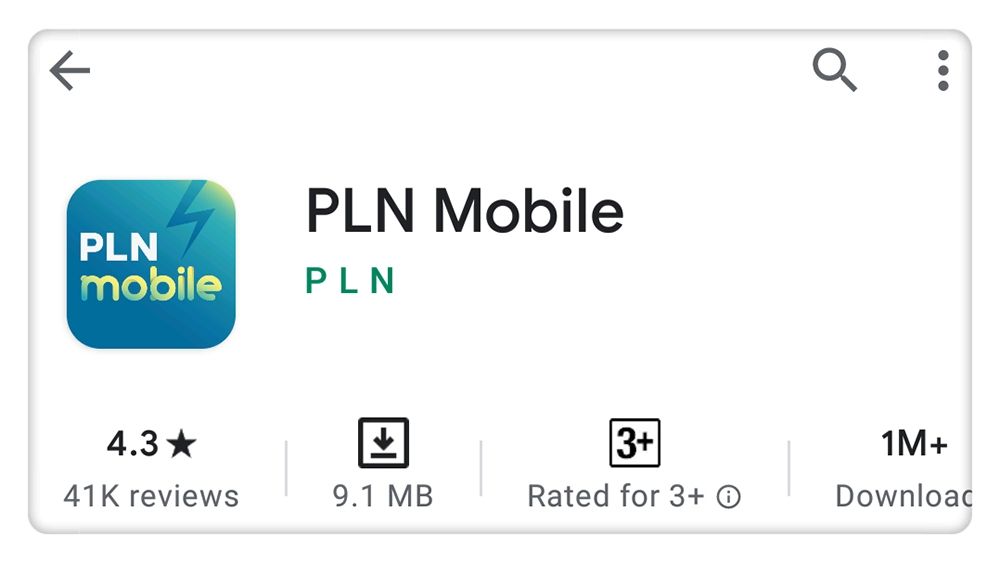Aplikasi PLN Mobile bisa diunduh di PlayStore
