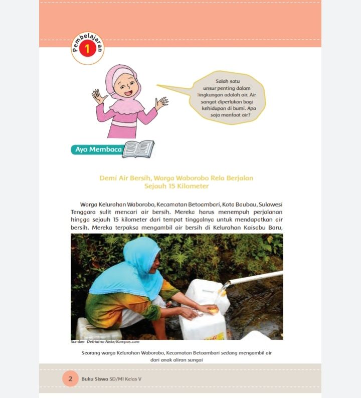 Kunci Jawaban Tema 8 Kelas 5 Halaman 2 3 4 5 6 Buku Tematik Subtema 1 Pb 1 Tentang Fungsi Air Untuk Tumbuhan Metro Lampung News