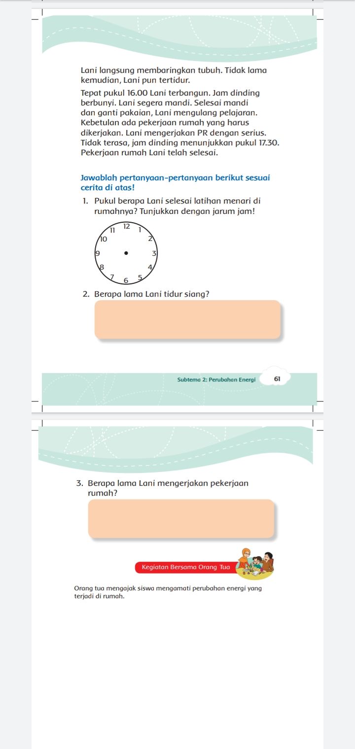 Terkini Kunci Jawaban Tema 6 Kelas 3 Halaman 61